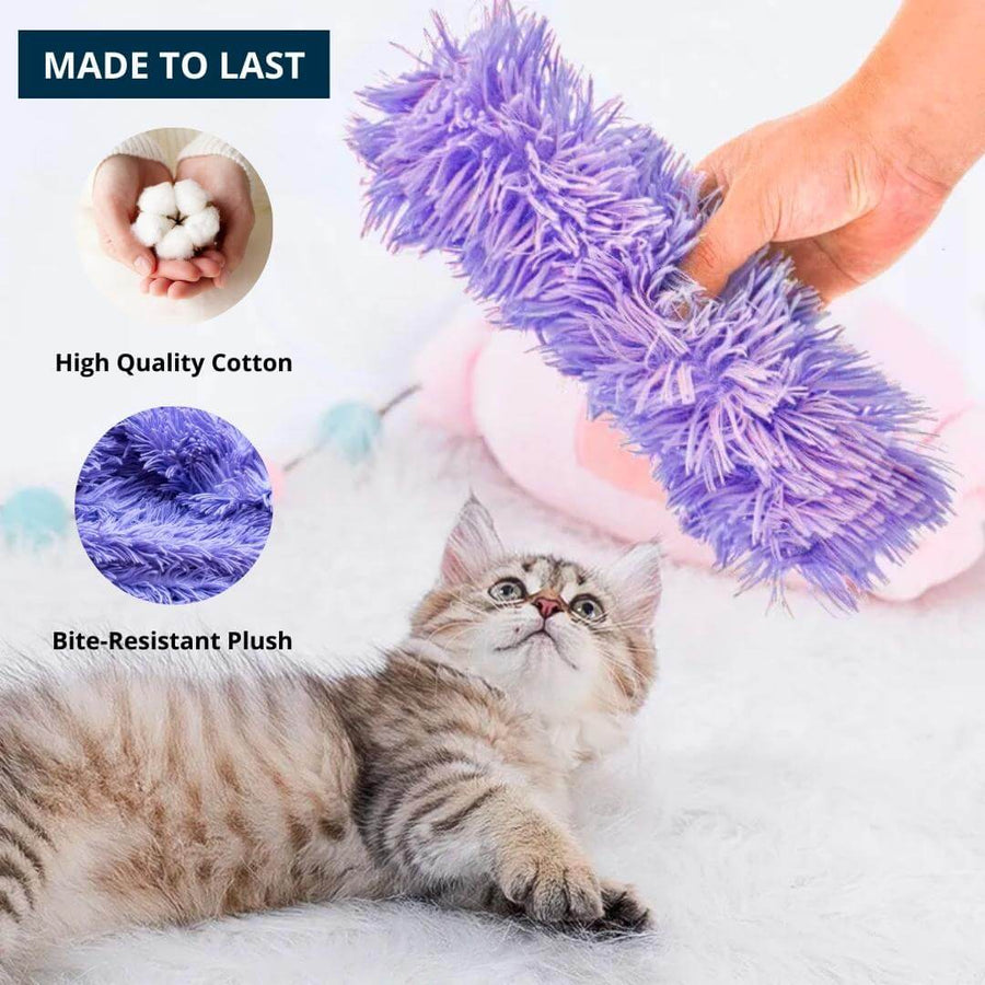 Cuddle & Kick™ Fuzzy Catnip Kicker