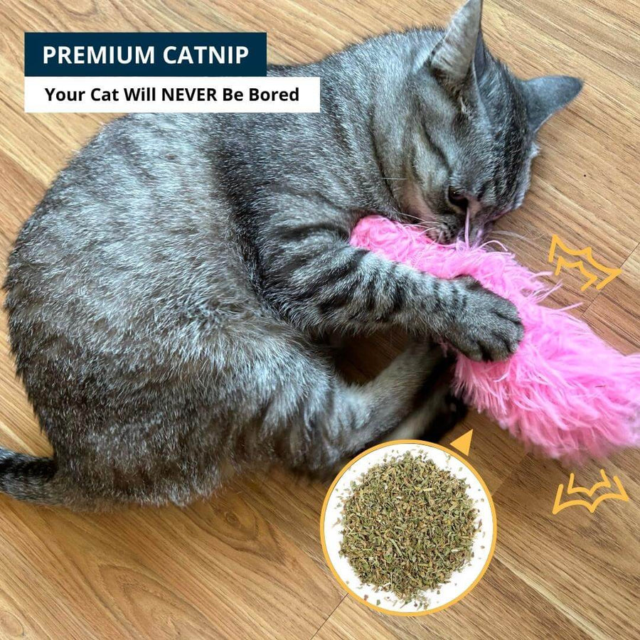 Cuddle & Kick™ Fuzzy Catnip Kicker